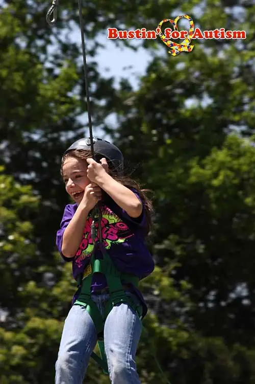 Child enjoying an outdoor activity
